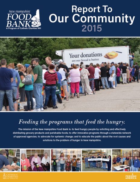 2015 New Hampshire Food Bank Report to the Community Cover