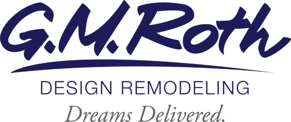 GM Roth Design Remodeling logo. Tagline: Dreams. Delivered.