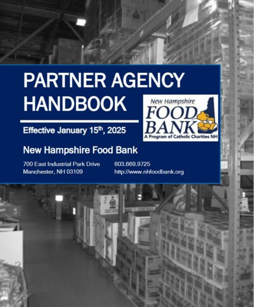 NH Food Bank Partner Agency Handbook 2025 Cover