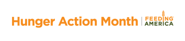 Hunger Action Month and Feeding America Logos