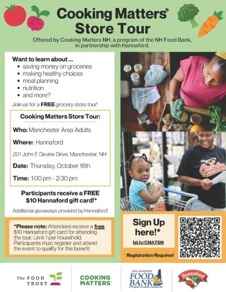 Cooking Matters at the Store Tour - Manchester, NH Hannaford